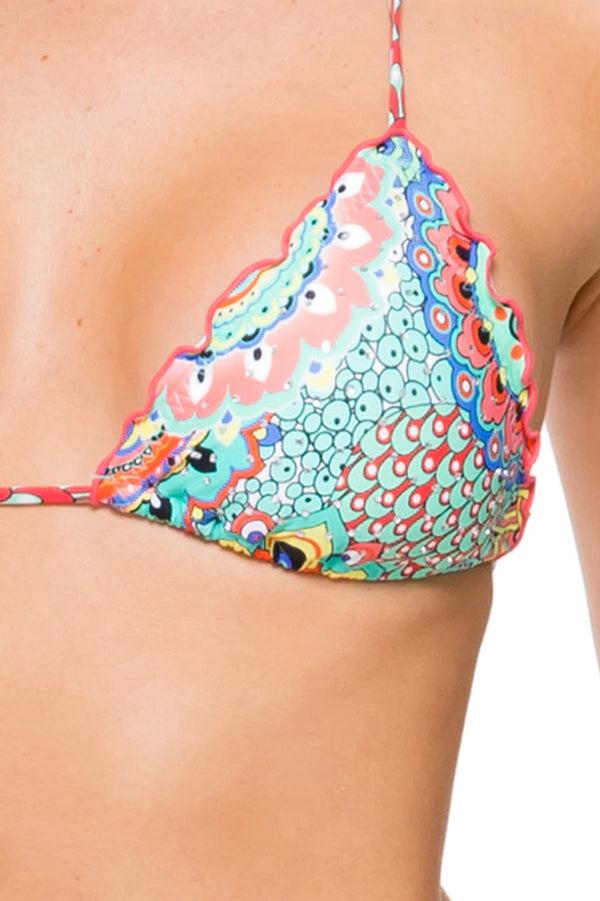 Luli Fama MARIPOSITA CARIBEÑA - Wavey Triangle Top & Wavey Ruched Back Brazilian – Luli Fama