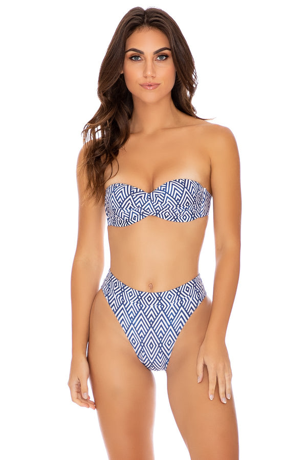luli fama Mesmerized Underwire Push-Up Top & High-Leg Bottom – Luli Fama