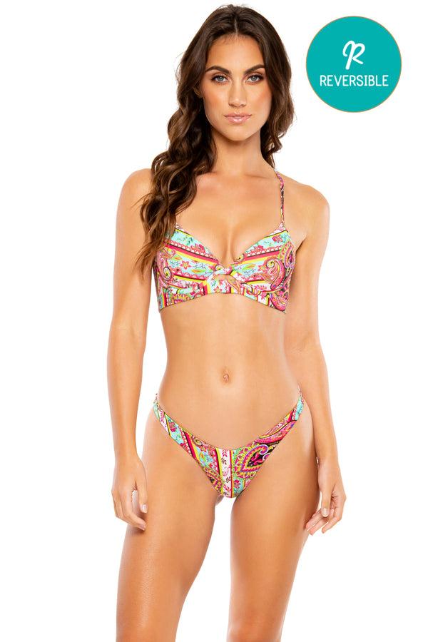 luli fama MIAMI BOUND - Underwire Top & High Leg Brazilian Bottom • Multicolor – Luli Fama