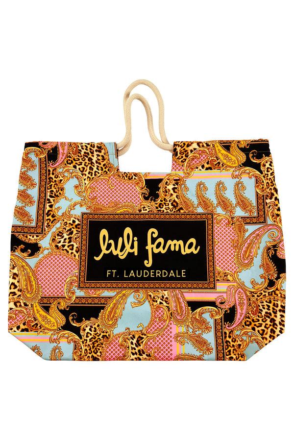 Luli Fama MIAMI DAYDREAM - Canvas Bag Ft Lauderdale • Multicolor – Luli Fama