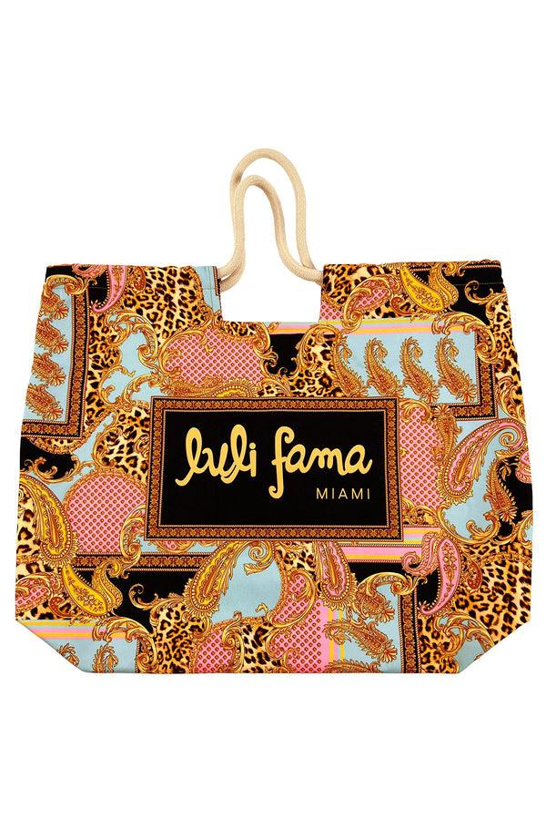 luli fama MIAMI DAYDREAM - Canvas Bag Miami • Multicolor – Luli Fama