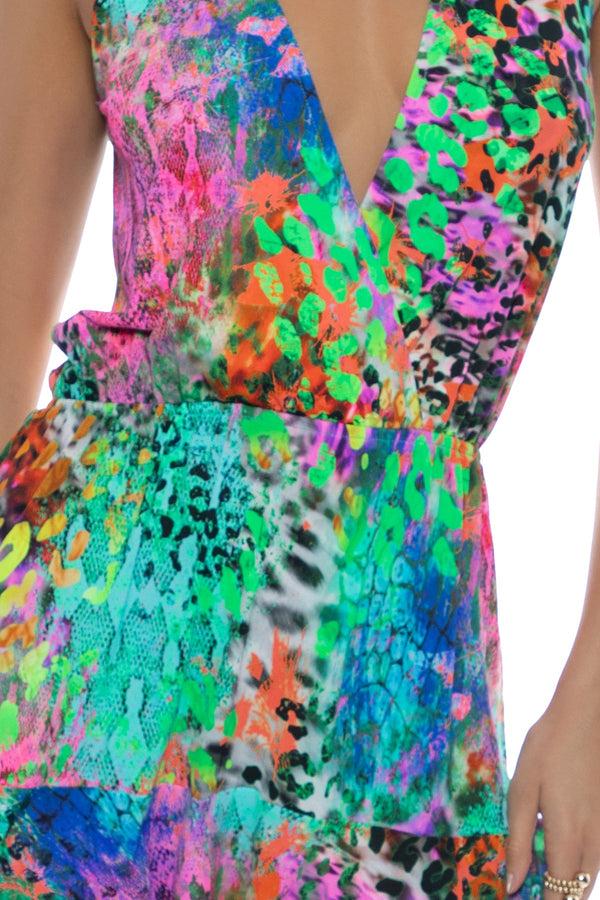 Luli Fama MIAMI MYSTIQUE - Tank Playera Dress • Multicolor – Luli Fama