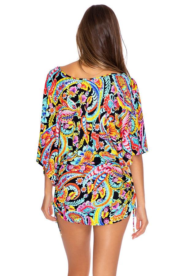 Luli Fama Moon Nights Cabana V-Neck Mini Dress – Luli Fama
