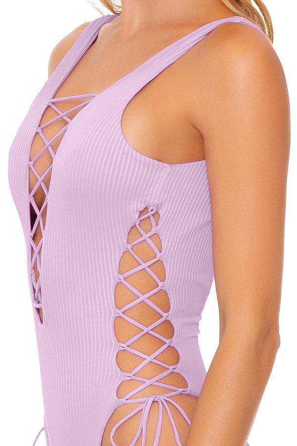 Luli Fama ORILLAS DEL MAR - Open Side One Piecebodysuit • Unicorn – Luli Fama