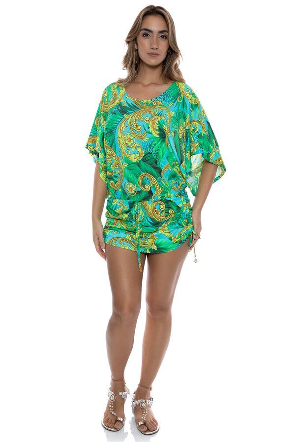luli fama PALM ISLAND Oversized South Beach Dress - Multicolor – Luli Fama