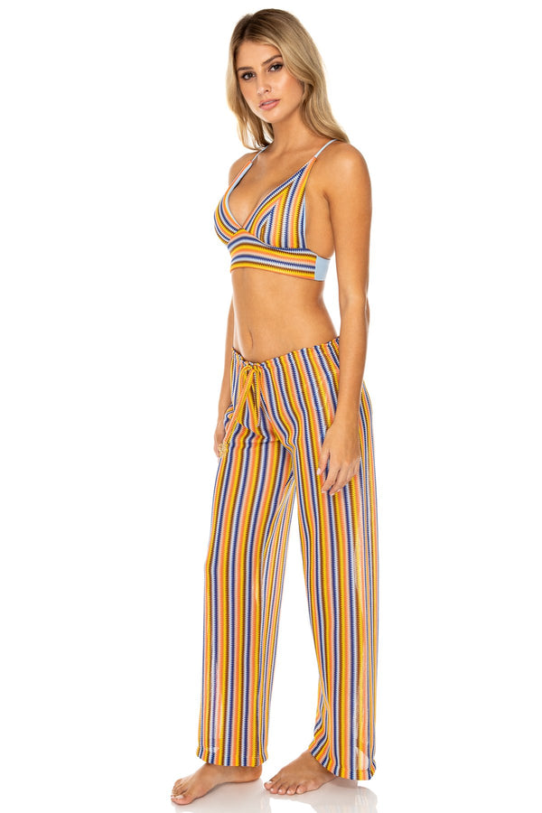 Luli Fama Plaza España Halter Top & Beach Pant - Multicolor – Luli Fama