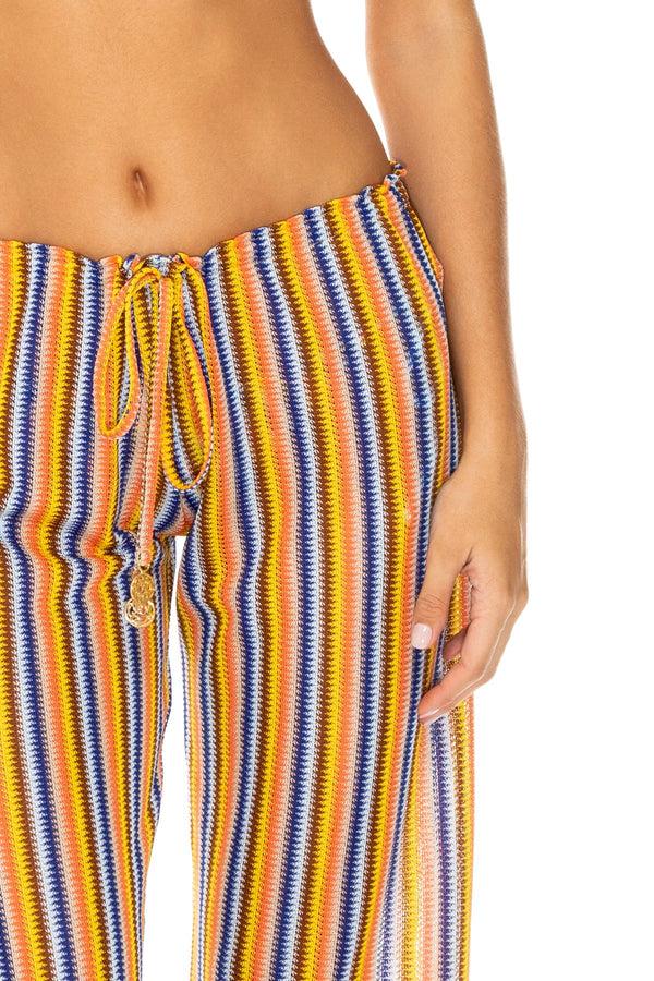 Luli Fama Plaza España Halter Top & Beach Pant - Multicolor – Luli Fama