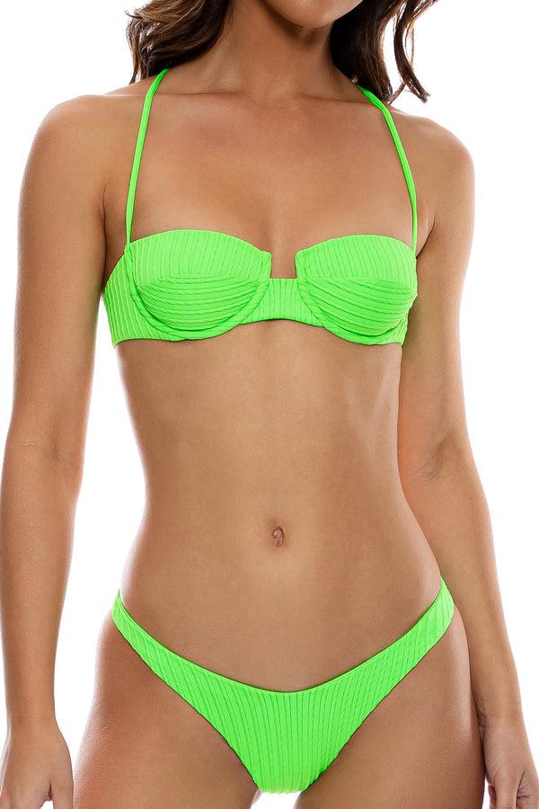 Luli Fama QUE SERA SERA - Sweetheart Balconette & High Leg Brazilian Bottom • Ne – Luli Fama