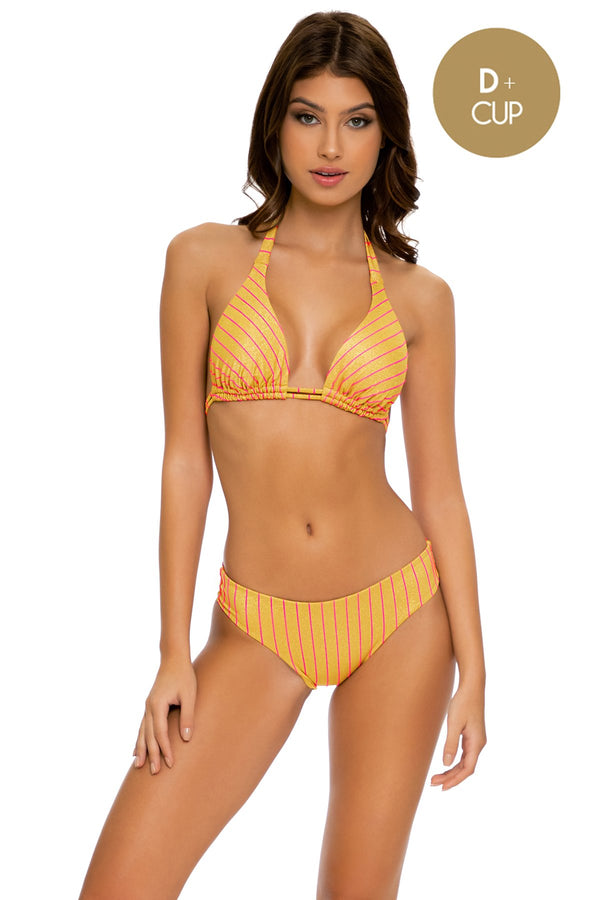luli fama Rebel Glam Full Coverage Bikini and Triangle Halter Top – Luli Fama