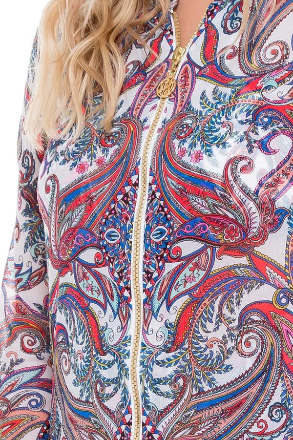 Luli Fama REBELDIA - Bomber Jacket & Wavey Ruched Back Brazilian Tie Side Bottom – Luli Fama