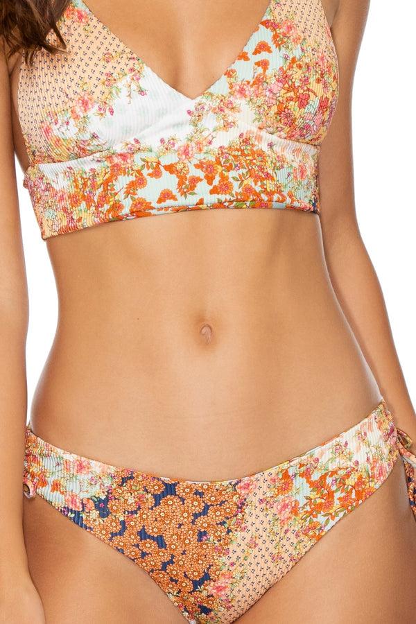 Luli Fama SALTY BUT SWEET - Cross Back Bustier Top & Drawstring Side Full Bottom – Luli Fama