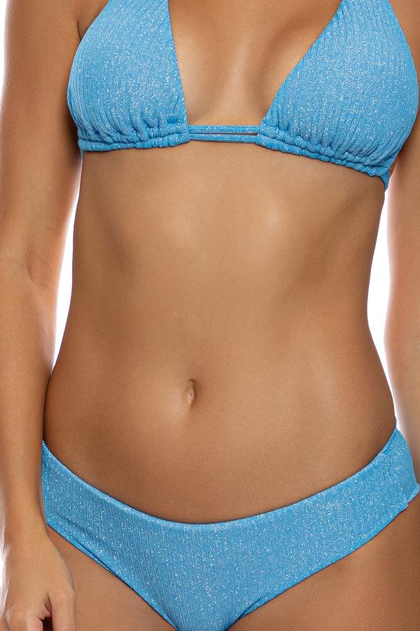 Luli Fama STARLIGHT - Triangle Halter Top & Seamless Full Ruched Back Bottom • P – Luli Fama