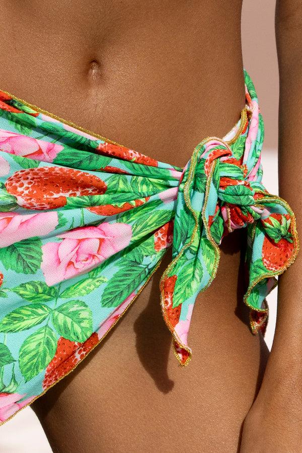 Luli Fama STRAWBERRY FIELDS - Wavy Luxe Stitch Minimal Balconette Top & Luxe Sti – Luli Fama