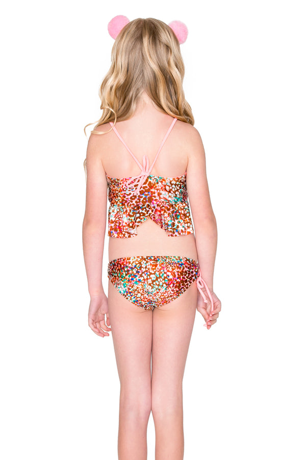 Luli Fama UNTAMEABLE - Ruffle Tankini Bikini • Multicolor – Luli Fama