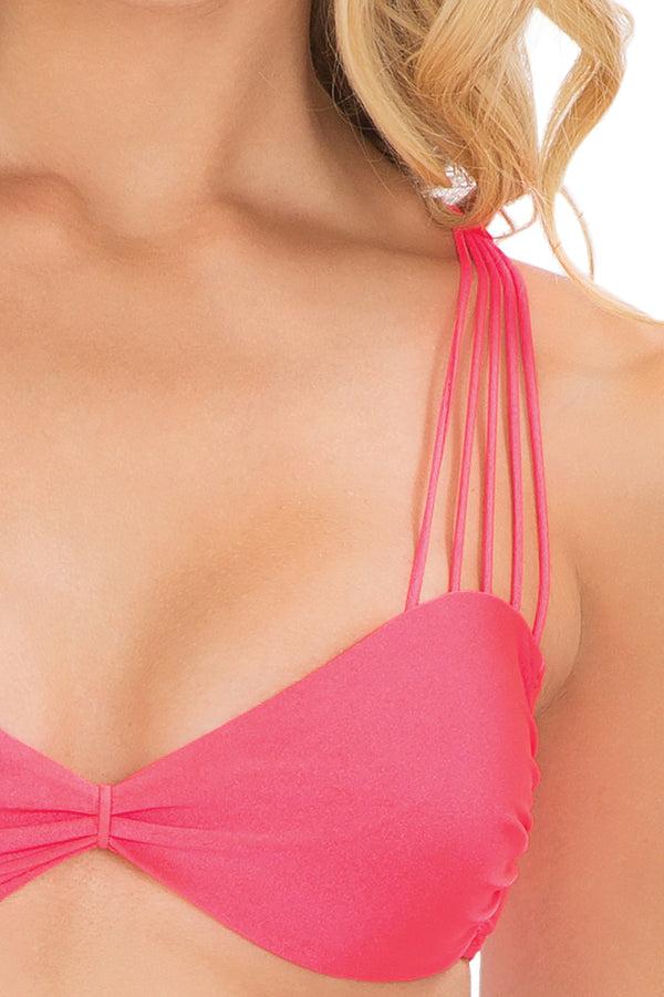 Luli Fama VERANO DE RUMBA - Multi Cross Strap Bra Top & Strappy Front Side Moder – Luli Fama