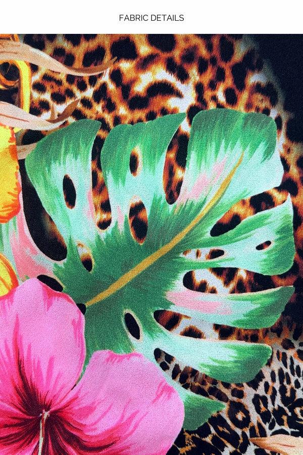 Luli Fama VISIONS OF PARADISE - South Beach Dress • Multi Black – Luli Fama