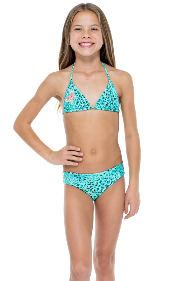 Luli Fama VIVA CUBA - Patch Triangle Bikini • Multicolor – Luli Fama