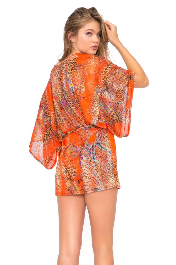 Luli Fama WANDERLUST - Wrap Kimono • Multicolor – Luli Fama