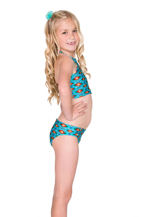 Luli Fama WILD HEART - Reversible Tankini Side Tab Bikini • Multicolor – Luli Fama