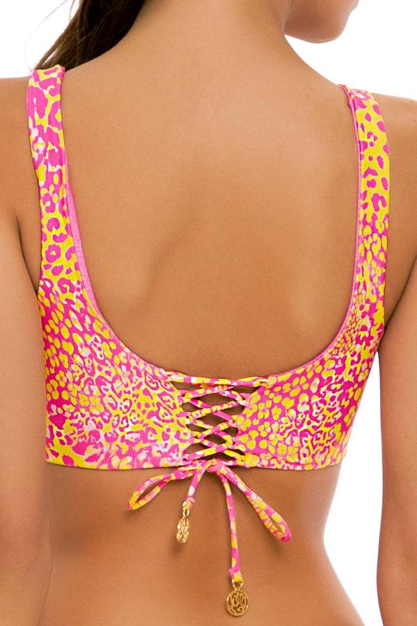 Luli Fama WILD SWEETHEART - Open Front Bralette & High Leg Bottom • Multicolor C – Luli Fama